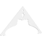 Ekena Millwork Pitch Heath Architectural Grade PVC Gable Pediment, 72"W x 33"H x 1"P (11/12) GPP072X033X100HEA - alternate 1